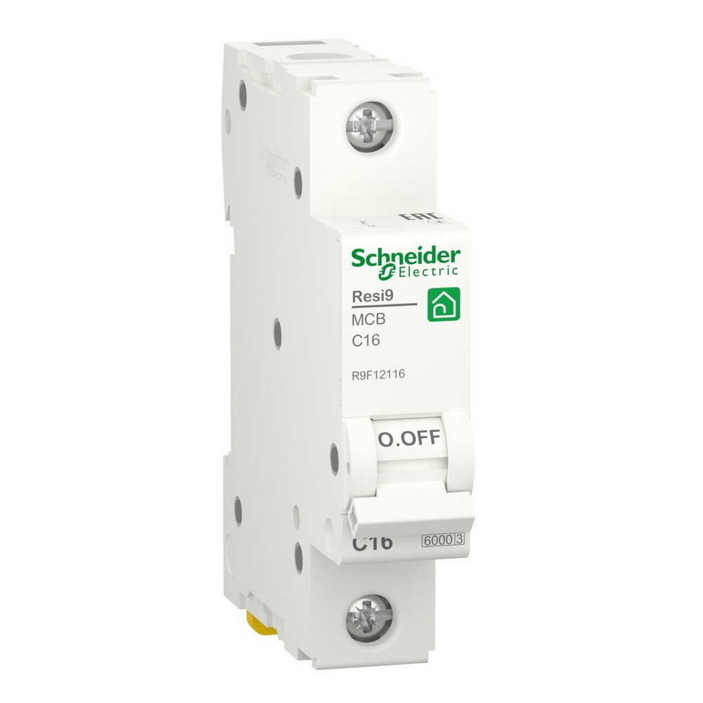 16 А Автомат Шнайдер Автоматический выключатель Schneider Electric 1P Resi9 
