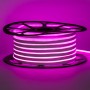 Светодиодный неон розовый 12В, 120led/м, 8Вт/м